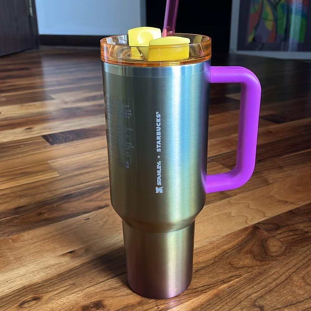 Summer Starbucks Stanley Tumbler 40 oz.🌸 NEW - Picture 5 of 10
